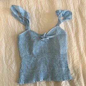 Baby Blue Scrunchie Tank Top from ASOS